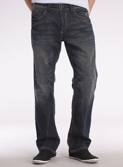 Burton Dark Vintage Wash Straight Jeans