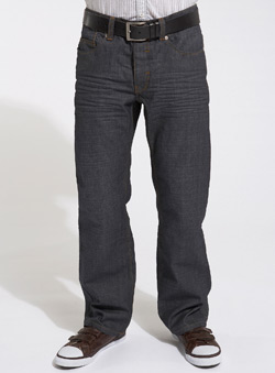 Burton Dark Wash Coated Straight Fit Jeans