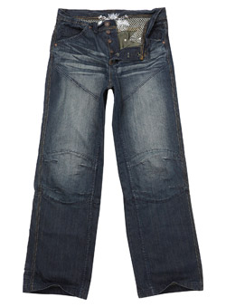 Burton Dark Wash Panel Combat Denim Jeans