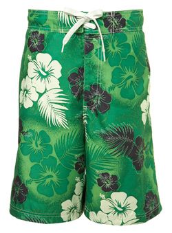 Burton Flower Print Swim Green