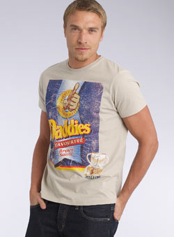 Grey `addies Favourite`Printed T-Shirt