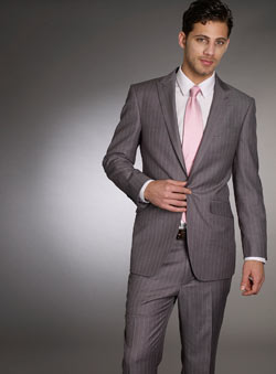 Burton Grey Double Pinstripe Jacket