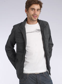 Grey Lightweight Cotton Jacket