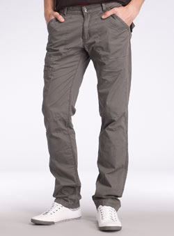 Burton Grey Tapered Utility Cargo Trousers