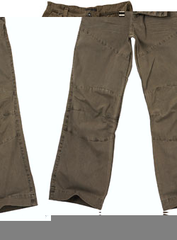 Burton Khaki Cinch Back Trousers