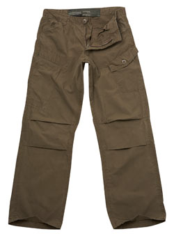 Burton Khaki Cotton Cargo Trouser