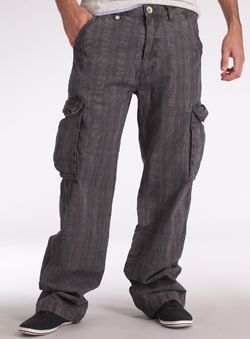 Burton Mini Check Utility Cargo Trousers