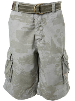 Natural Digital Print Camo Combat Shorts