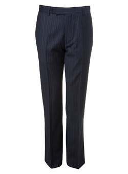 Navy Pinstripe Slim Fit Trouser