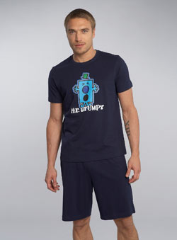 Navy `r Grumpy`Pyjama Set