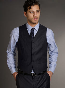 Navy Tonic Waistcoat