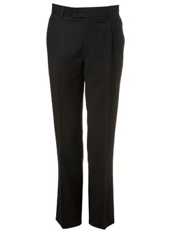 Plain Black Suit Trousers