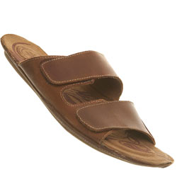 Tan Double Strap Sandals