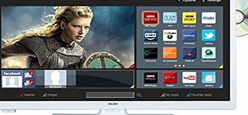 Bush LED24265DVDCNTDW 24 Inch Smart HD Ready LED TV/DVD Combo