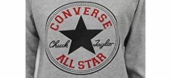 BusyBug NEW LADIES WOMENS CONVERSE ALL STAR PRINT SWEATSHIRT JUMPER TOP 8-14 (S/M, grey)