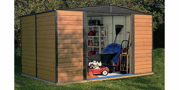 Buttercup Farm 10FT x 6FT WOODVALE METAL SHED (3.13m x 1.81m)