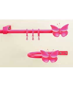 Kids Curtain Pole Set With Holdbacks