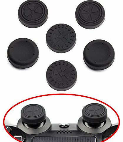 ButterFox Thumb Grips 6 Pack for PS4 Controllers (PlayStation 4)