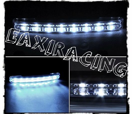 BuyinCoins Car Daytime Running Light 8 LED DRL Daylight Kit Super White 12V DC Head Lamp By Buyincoins
