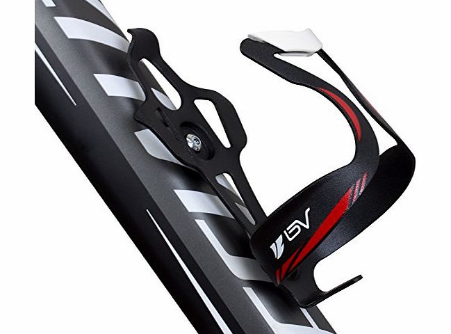 BV Bike Aluminum Black Water Bottle Cage Holder, Side Access for Bottle - BV-BC94-BK