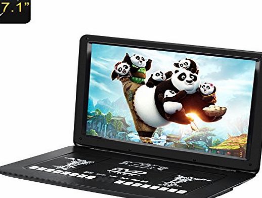 BW 17.1 Inch Portable DVD Player - 1366x1280, Region Free, Anti Shock, USB, SD, AV, Game Emulation