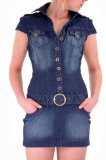 EyeCatchDress - Womens Tia Stretch Denim Dress Size 14