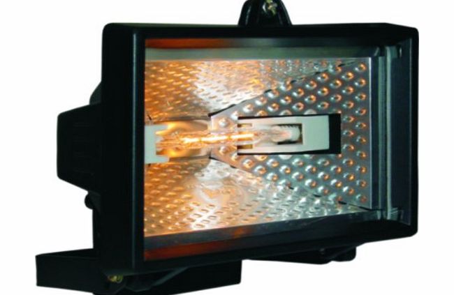 Byron HL400 400W Halogen Floodlight - Black