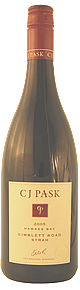 C J Pask 2006 Syrah, C J Pask, Hawkes Bay