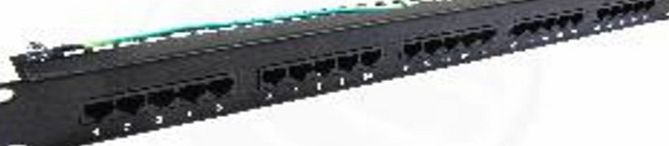 CABLEMATIC Patch panel 1U 25 Cat.3 RJ45 (8p4c) black