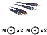 CABLES TO GO 1M VELOCITY RCA AUDIO