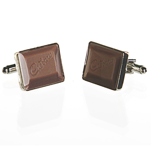 Cadburys Chocolate Chunk Cufflinks