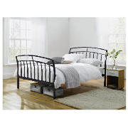 Calgary King Bed Black Finish And Simmons Pocket