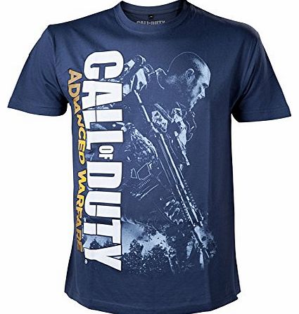  TS25M4AWA-S CALL OF DUTY Advanced Warfare Soldier Small T-Shirt Navy Blue (TS25M4AWA-S) - ( Clothing & Accessories Mens)