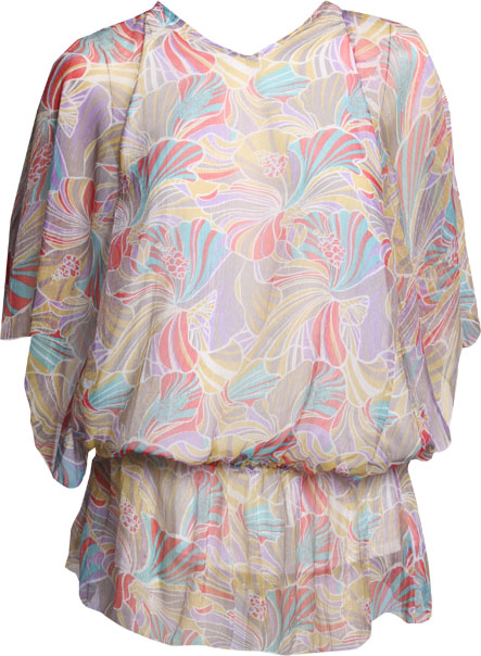 flower print tunic