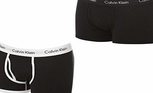 365 2 Pack Boxers Mens Black/Black Medium