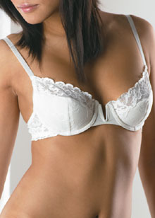 Calvin Klein Bridal Lace Concept underwired half padded bra