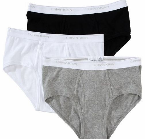 Calvin Klein Briefs (3 Pack) (36``, Black White 