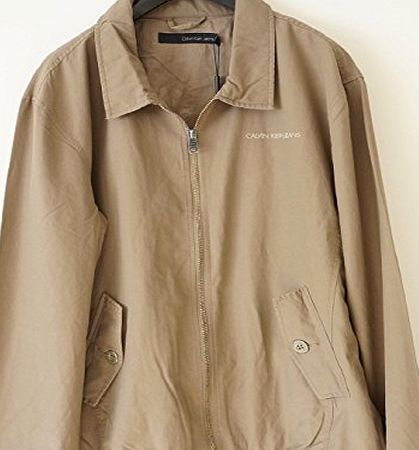 Calvin Klein  COTTON JACKET IN BROWN (MEDIUM)