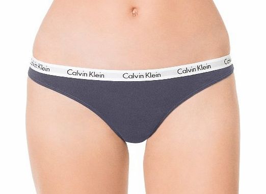 Calvin Klein Carousel Thong in Black or White (Large, Black)