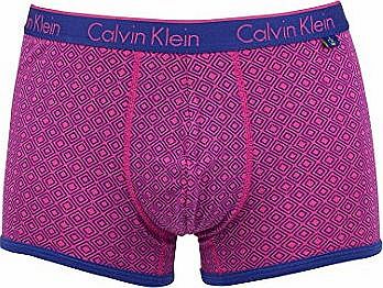 CK One Trunk, Diamond Grid Print - Pink Shock Large Multi