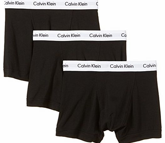 Cotton Stretch Trunk Black 3 Pack - Black - Medium