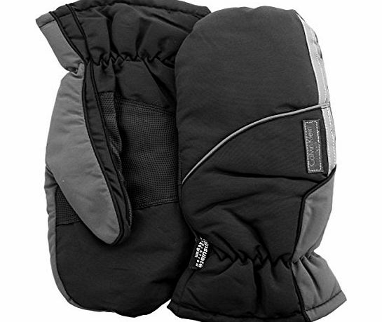 Calvin Klein Golf AW14 Mens Fleece Lined CK Winter Mittens - Black