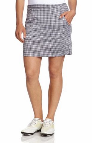 Calvin Klein Golf Womens Printed Skort Bottoms - White/Black, Size 10