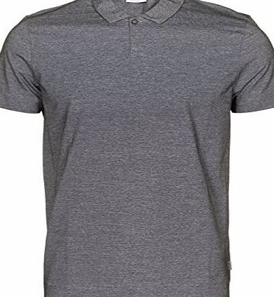 Calvin Klein Janus single button collar polo Grey L