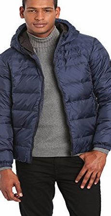 Calvin Klein Jeans Mens Down Jacket Blue (BLACK IRIS-PT 002) X-Large