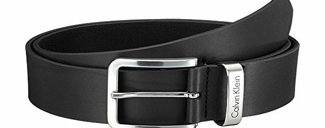 Calvin Klein Jeans Mens MINO BELT 1 Plain Belt, Black (Black), 36 (Manufacturer Size: 90)