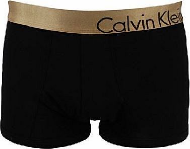 Mens Bold Boxer Trunks Black/Gold M