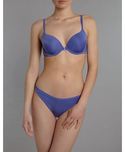 Naked Glamour Push Up Bra & Thong Set, F3317, Lapis Lazuli (UK 32A EU 70A S Thong)