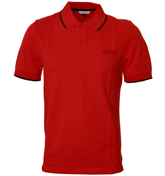 Red Pique Polo Shirt