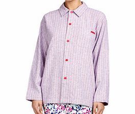 Striped pure cotton oversized shirt